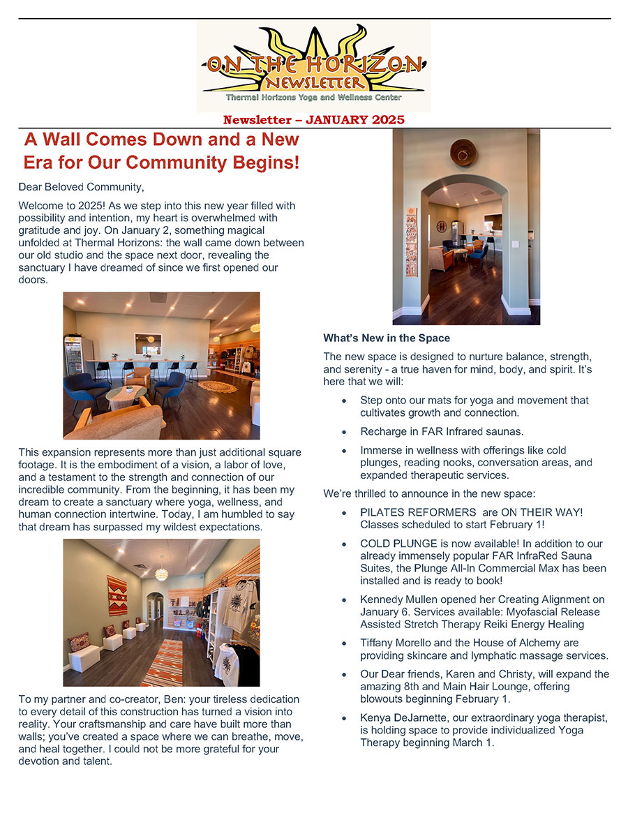 January 2025 newsletter