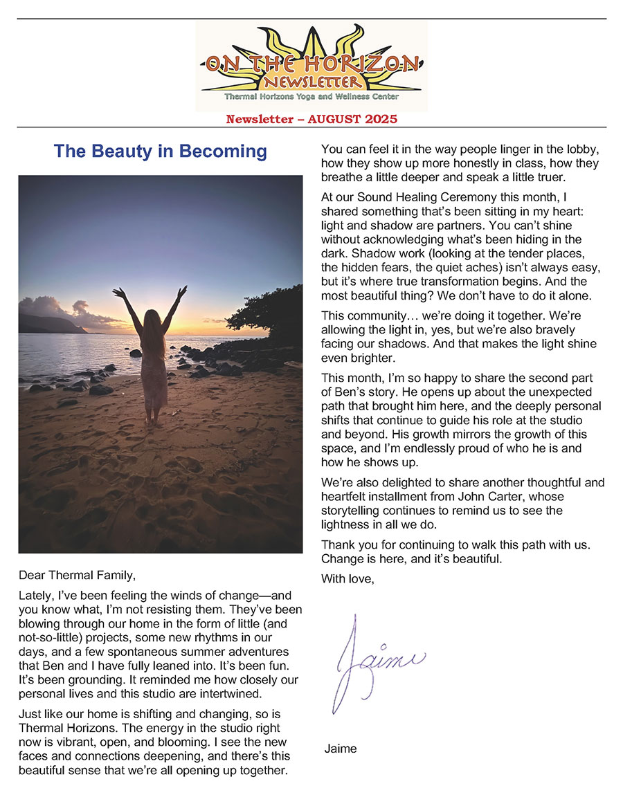 August 2025 newsletter