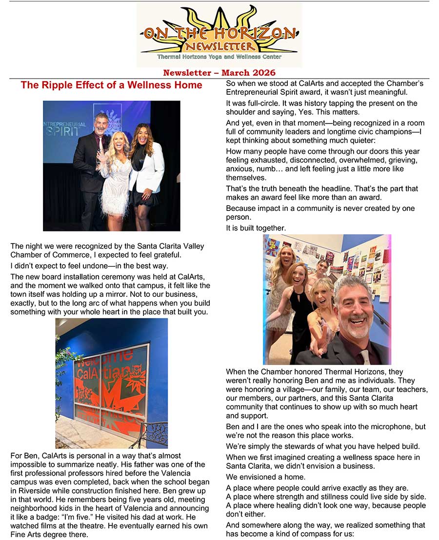 March 2026 newsletter