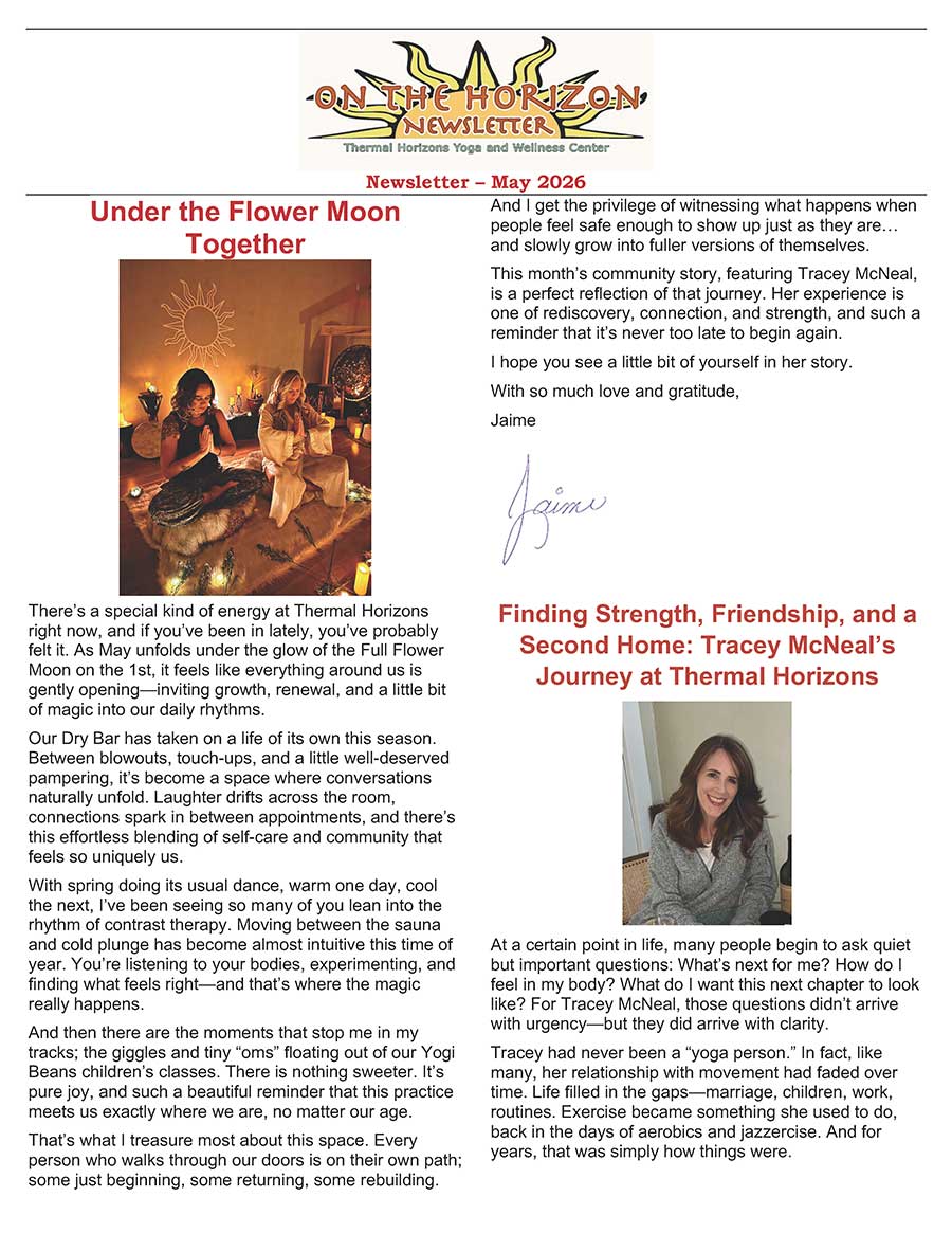 May 2026 newsletter