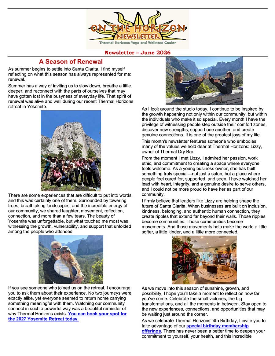 June 2026 newsletter