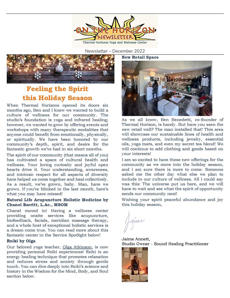 Newsletter December 2022 Page 1 Small