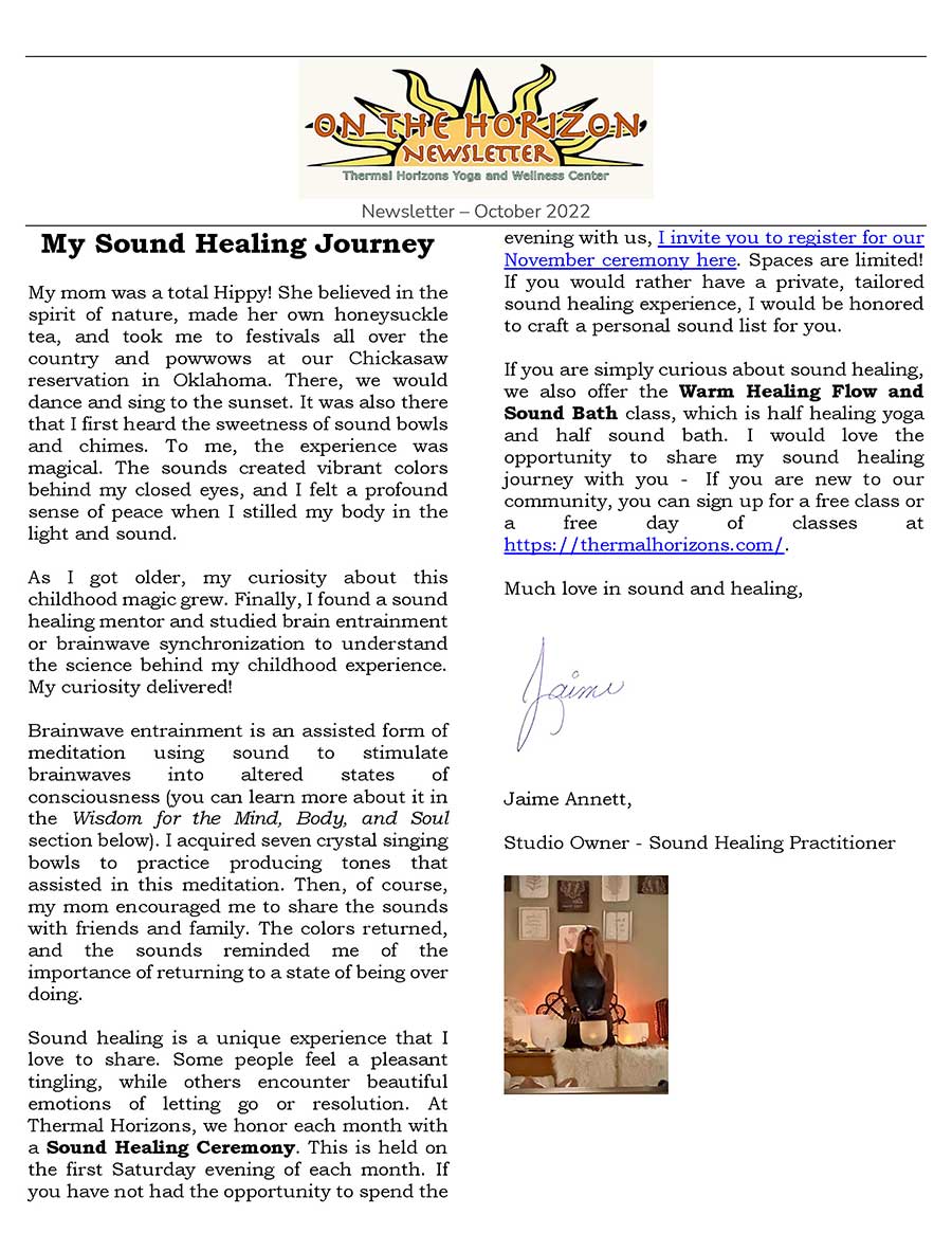 Newsletter October 2022 Page 1 small