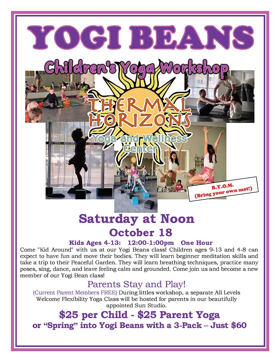 YOGI BEANS Childrens Yoga Workshop